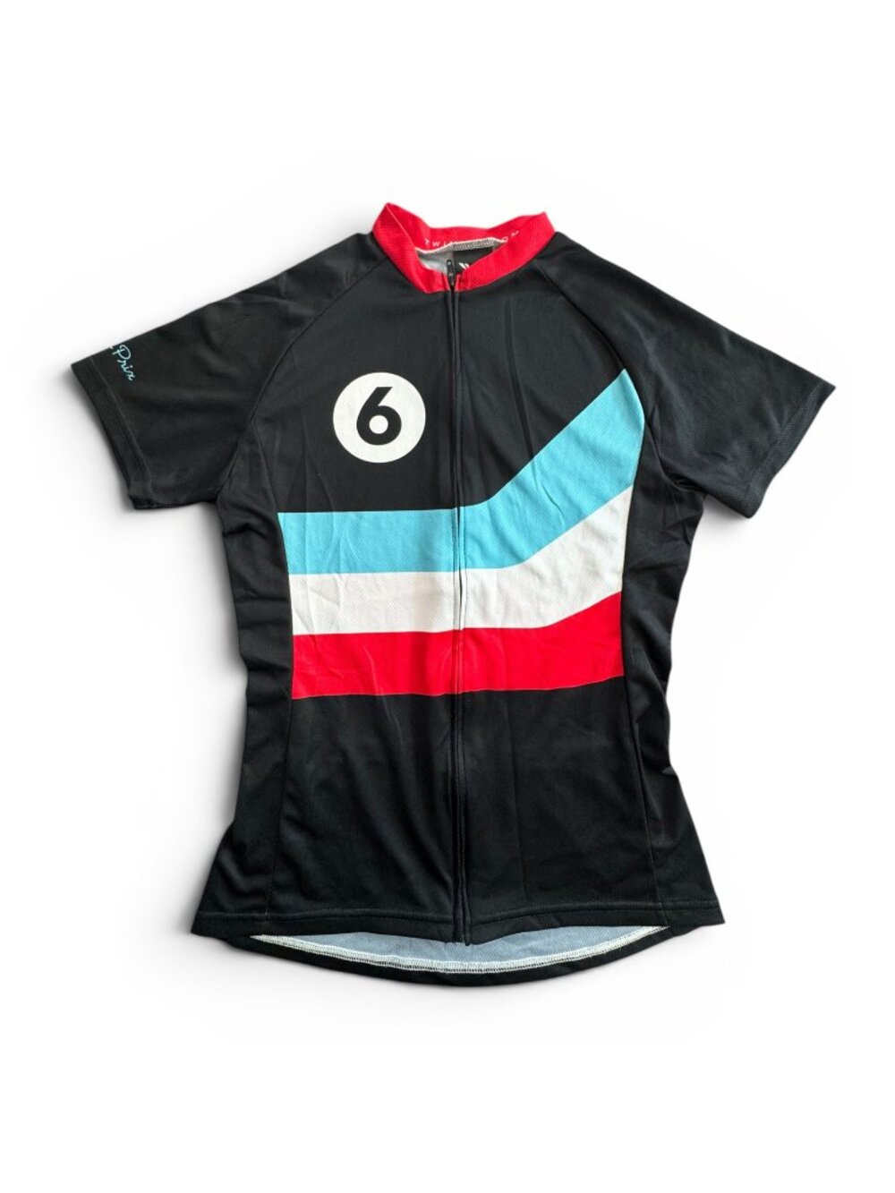 TWIN SIX Women’s Club Raglan Full Zip Short Sleeve Cycling Jersey, Sz M